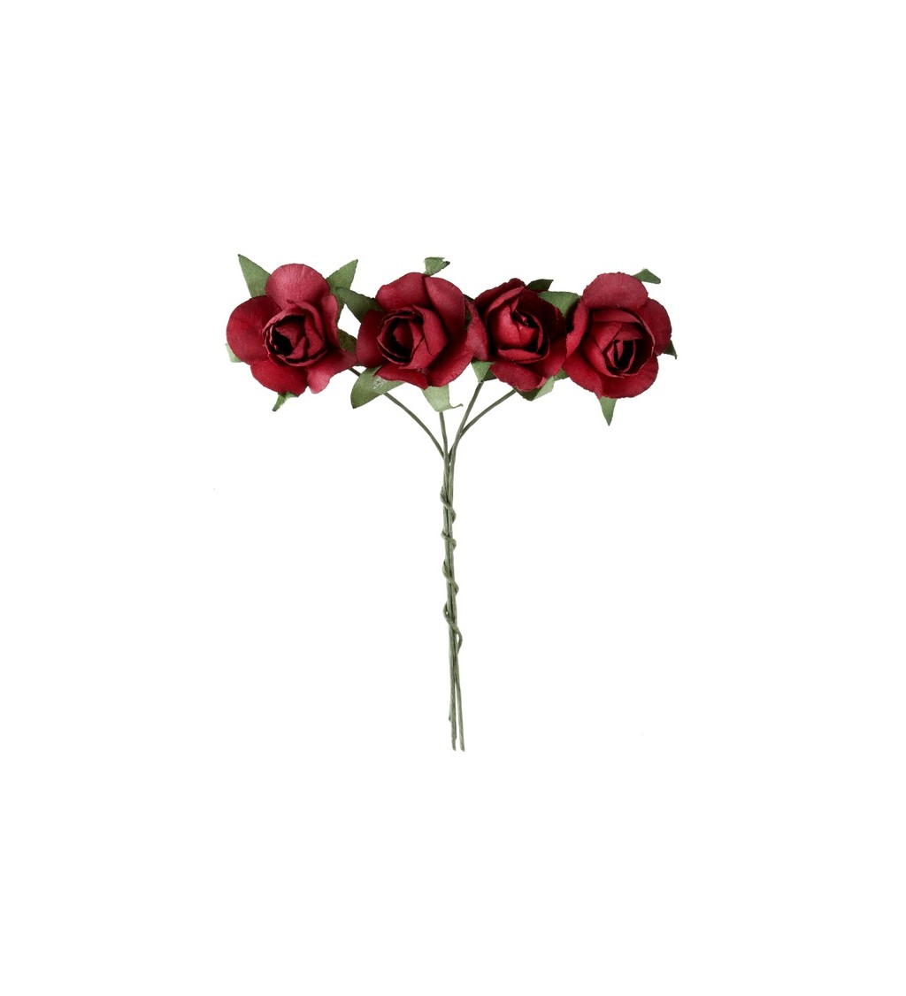 Dekorativní červené růže