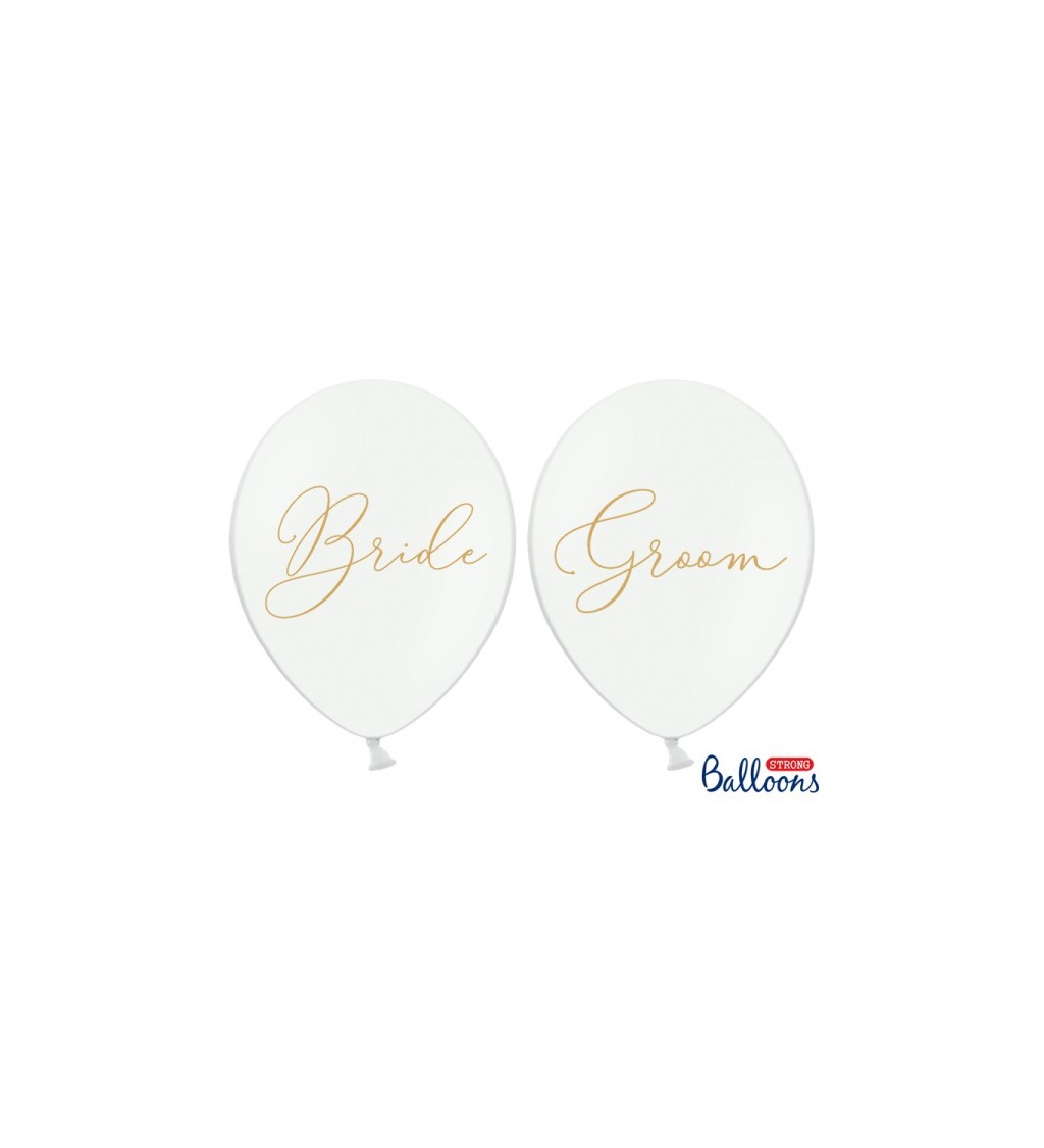 Balónek - Bride & Groom 6 ks