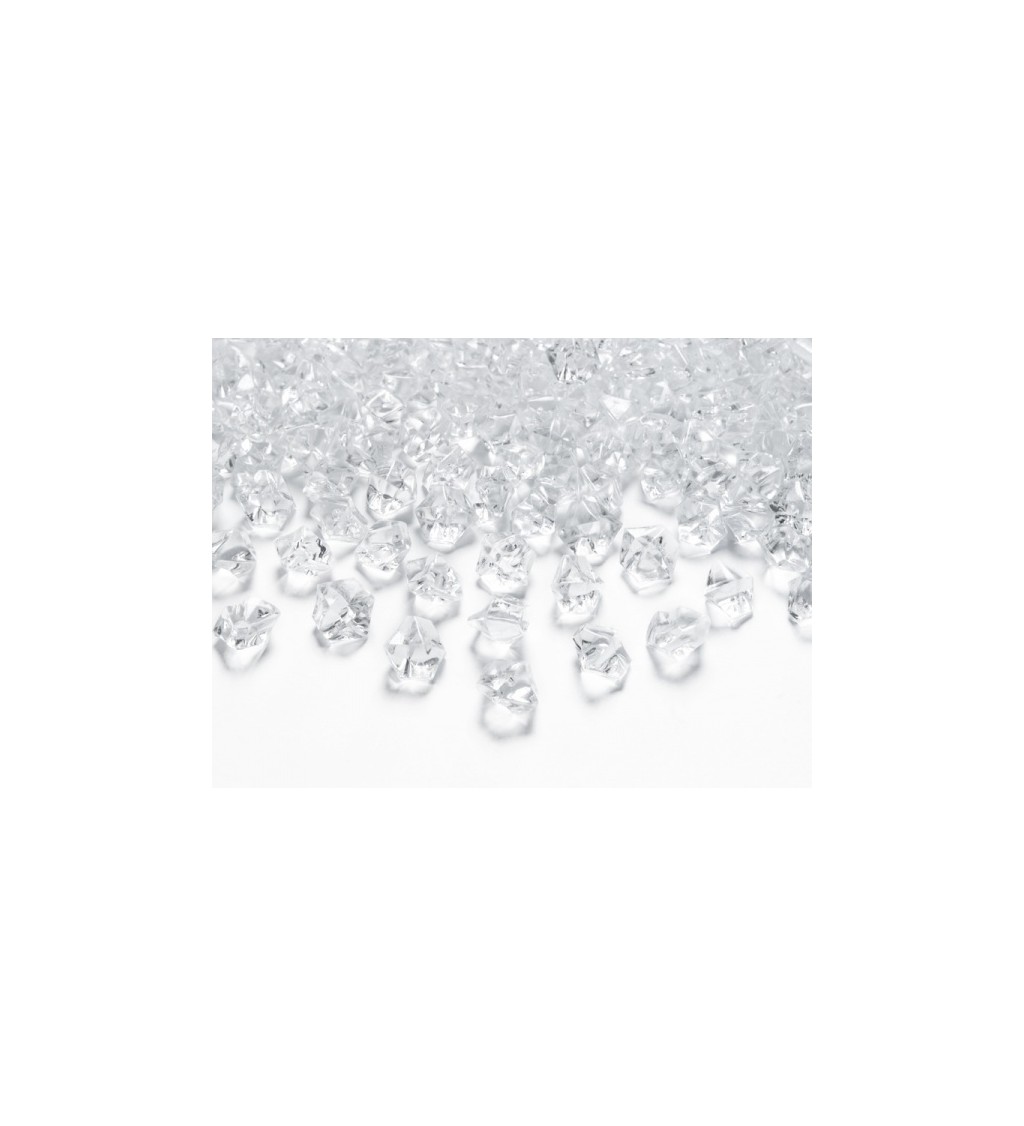 Dekorativní krystalky Ice mini - průhledné