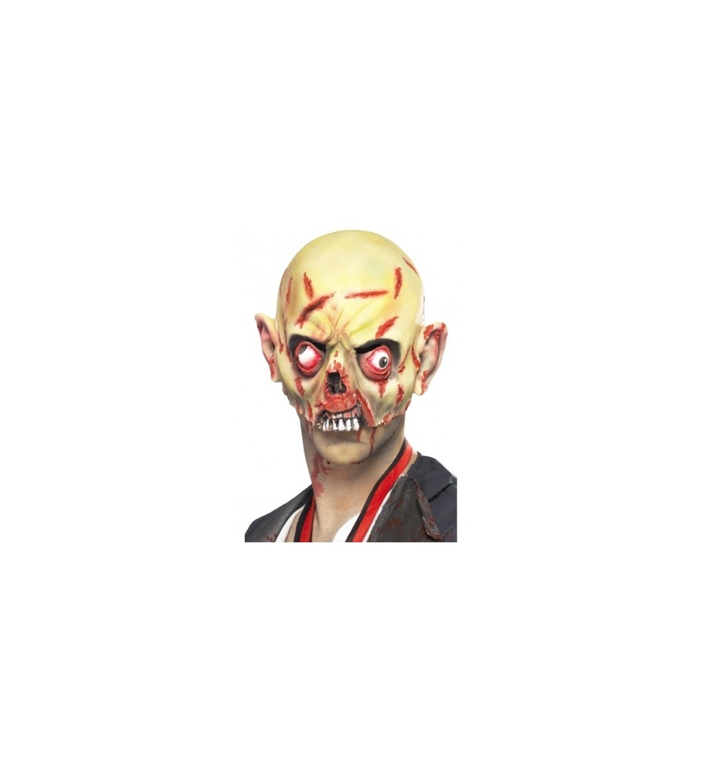 Maska Zombie na půl obličeje