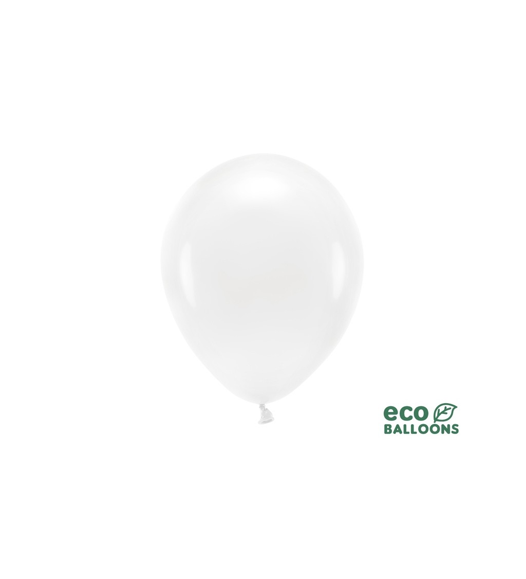 Bílé eko balónky