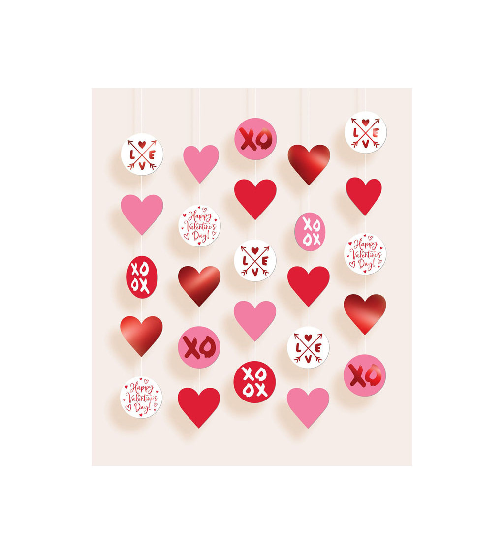 Valentýnská dekorace - srdce