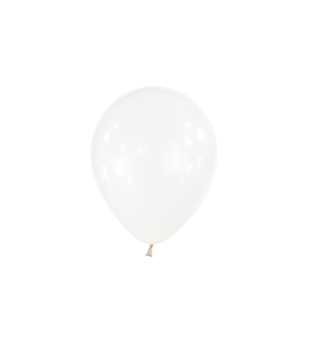 Latexové balónky 35 cm křištálově bílé, 50 ks
