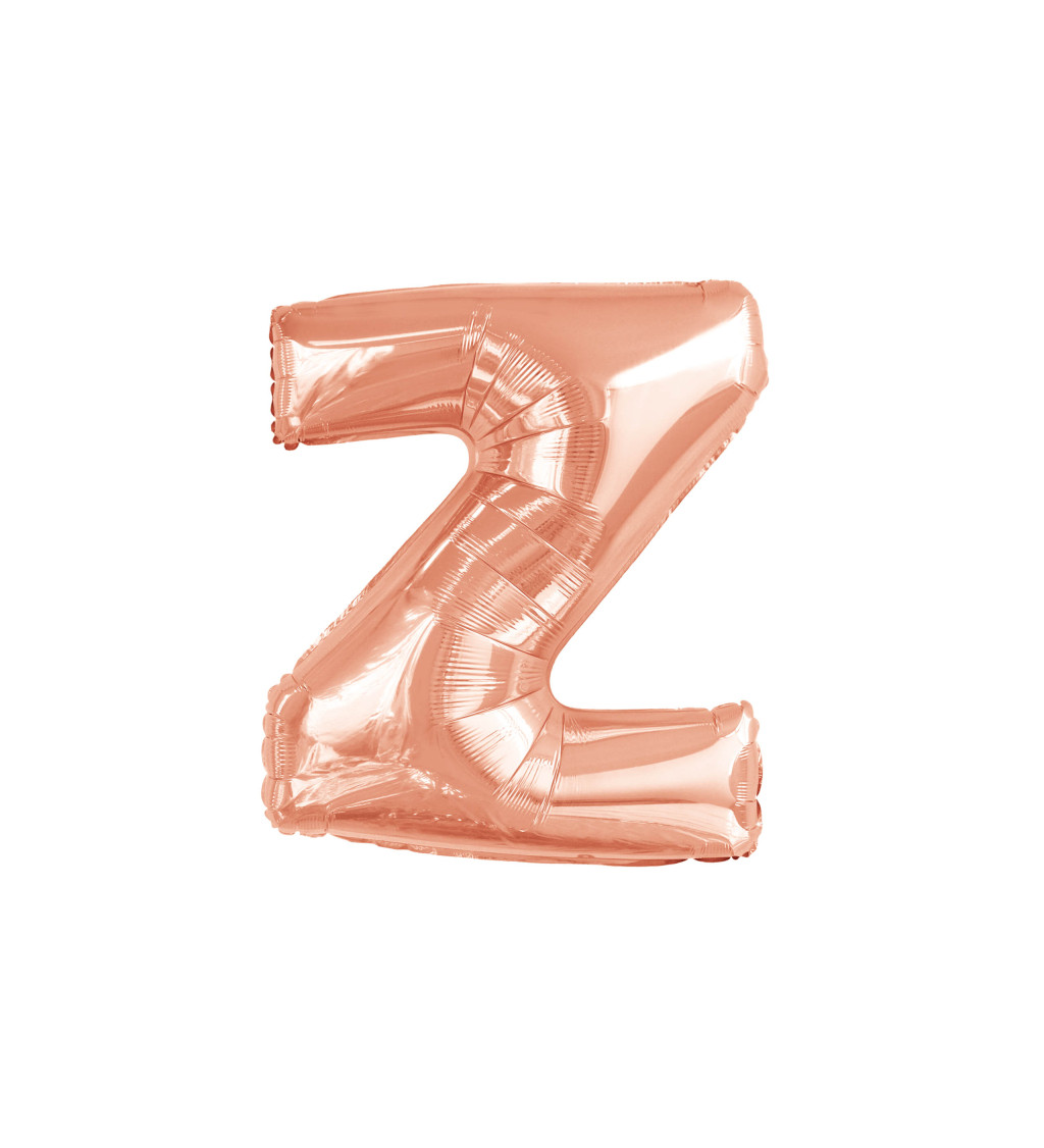 Fóliový balónek - rose gold písmeno Z