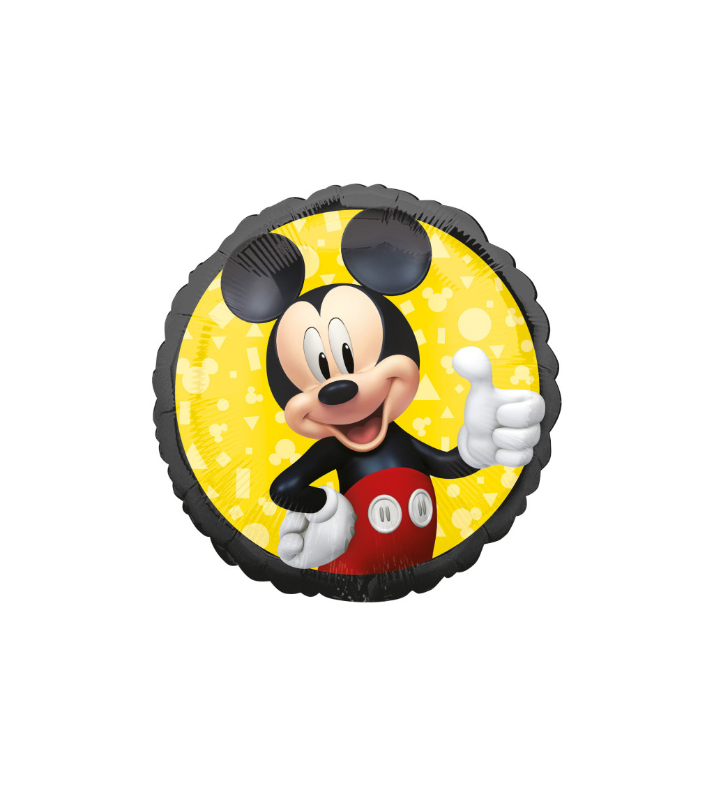 Fóliový balónek - kulatý s Mickey Mousem