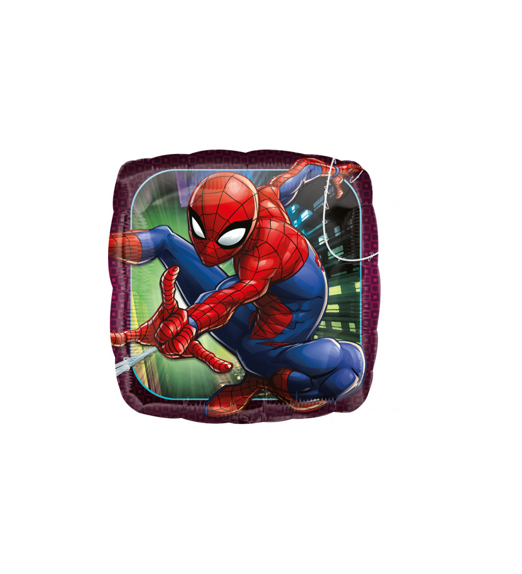 Fóliový balónek - hranatý se Spidermanem