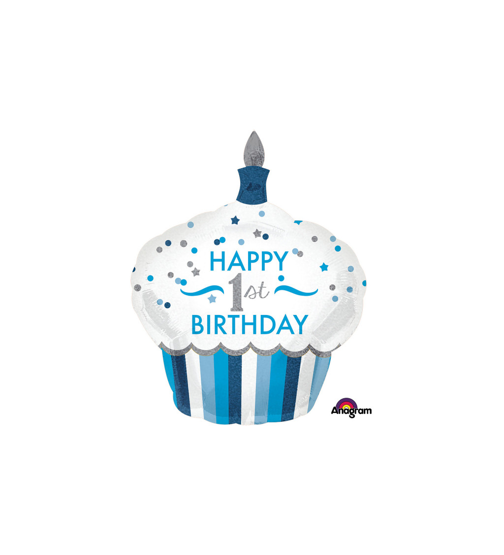 Fóliový narozeninový balónek - happy 1st birthday