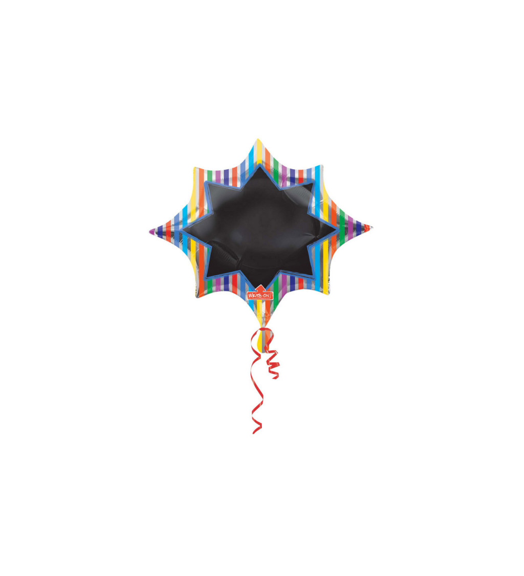 Fóliový balónek - popisovací hvězda