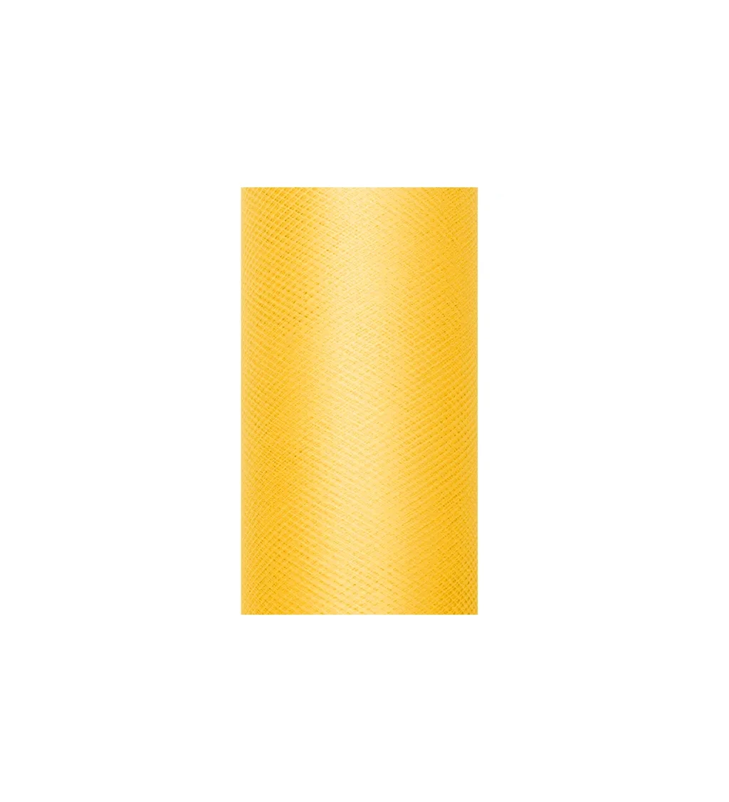 Dekorativní tyl žlutý