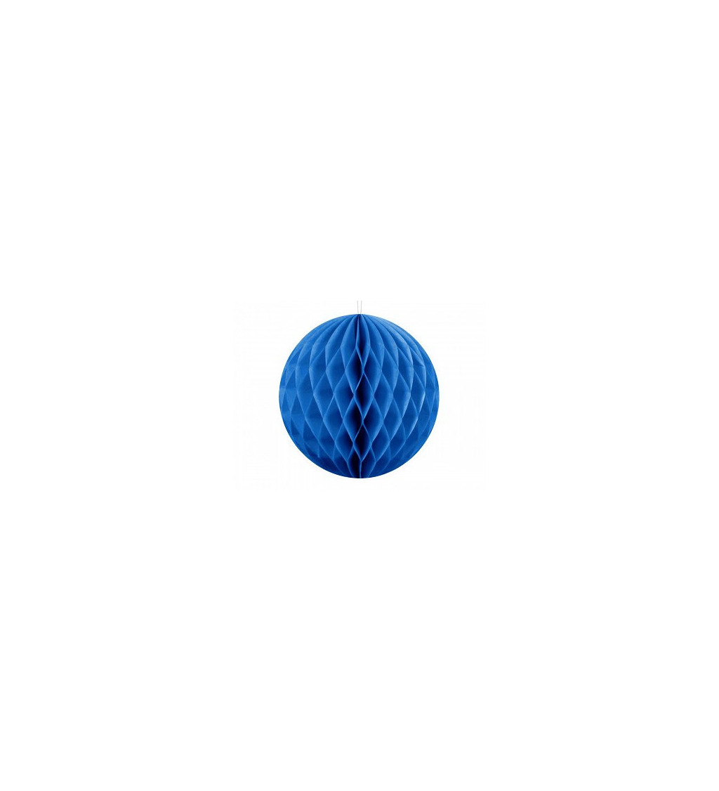 Papírová dekorativní koule - modrá