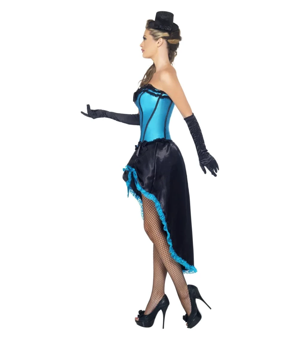 Kostým "Bordeau tanečnice - modrá"