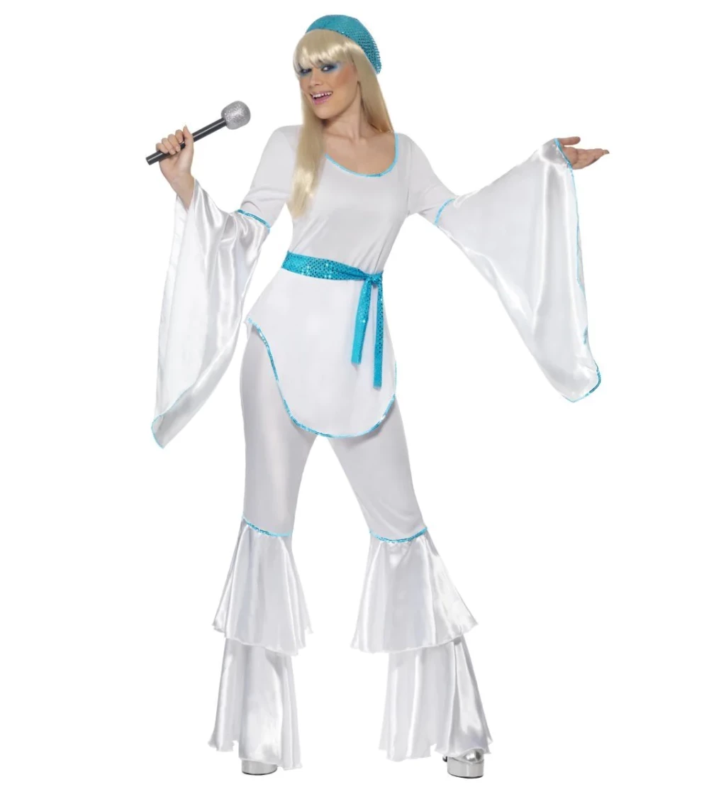 Kostým "ABBA modrobílý - dámský"