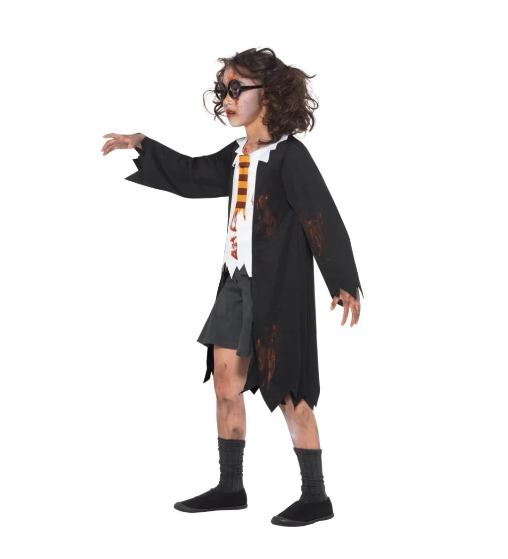 Dětský kostým na halloween "Zombie školní uniforma"