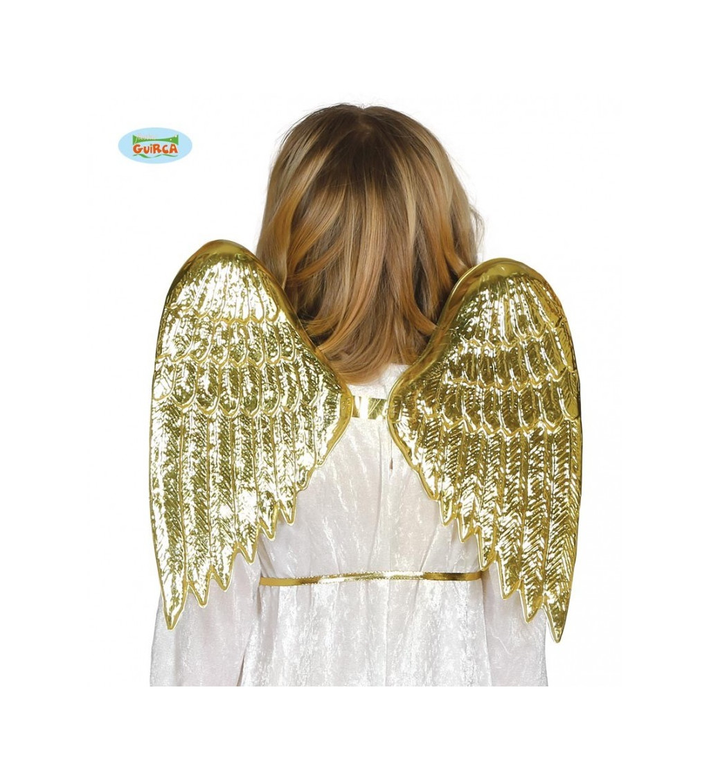 Andělská křídla dětská zlatá