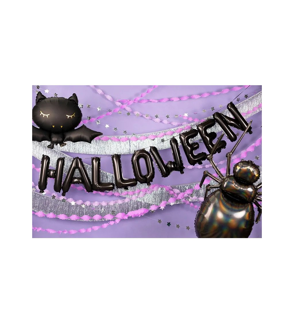 Foliové balonky - Černá Girlanda Halloween