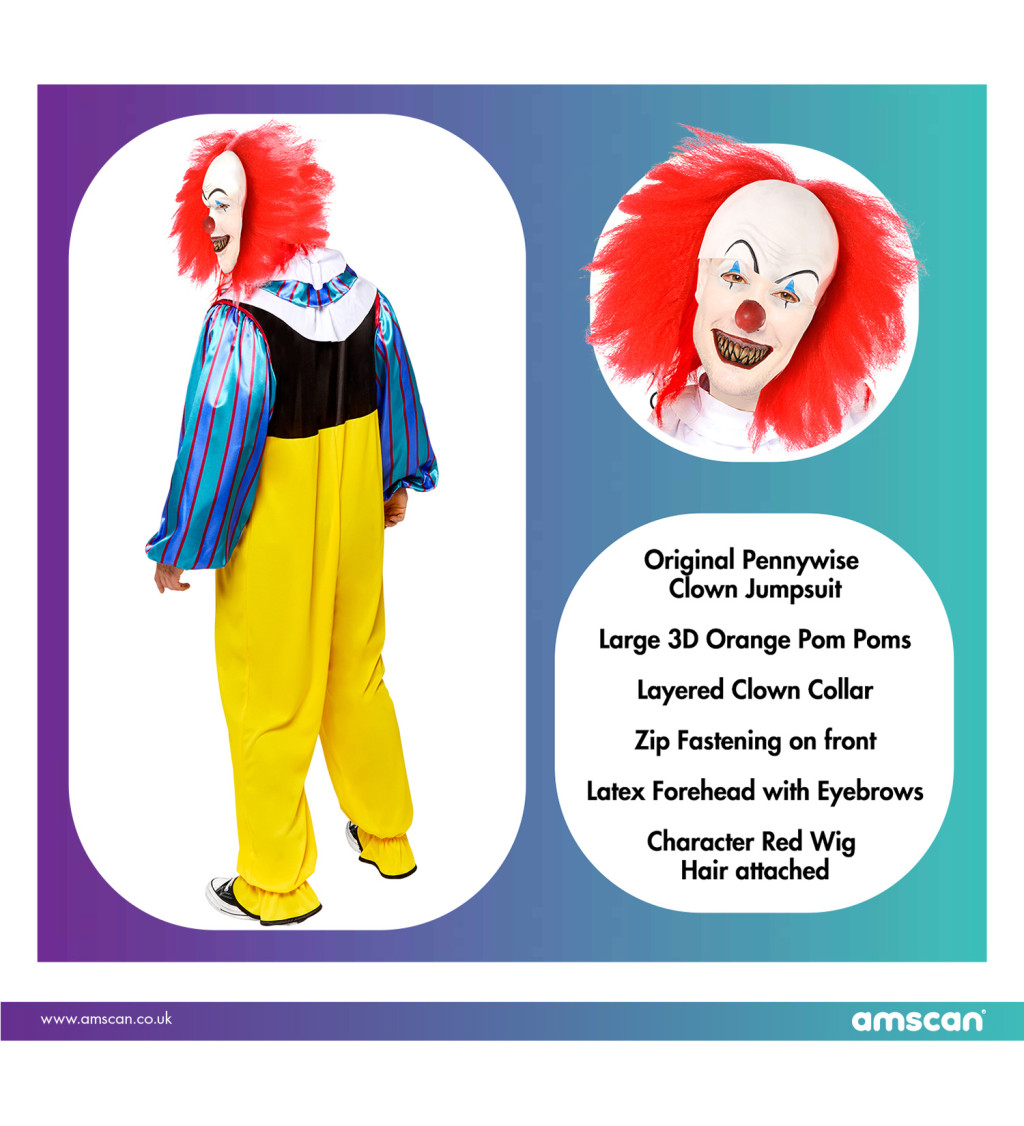 Pánský kostým klaun z filmu