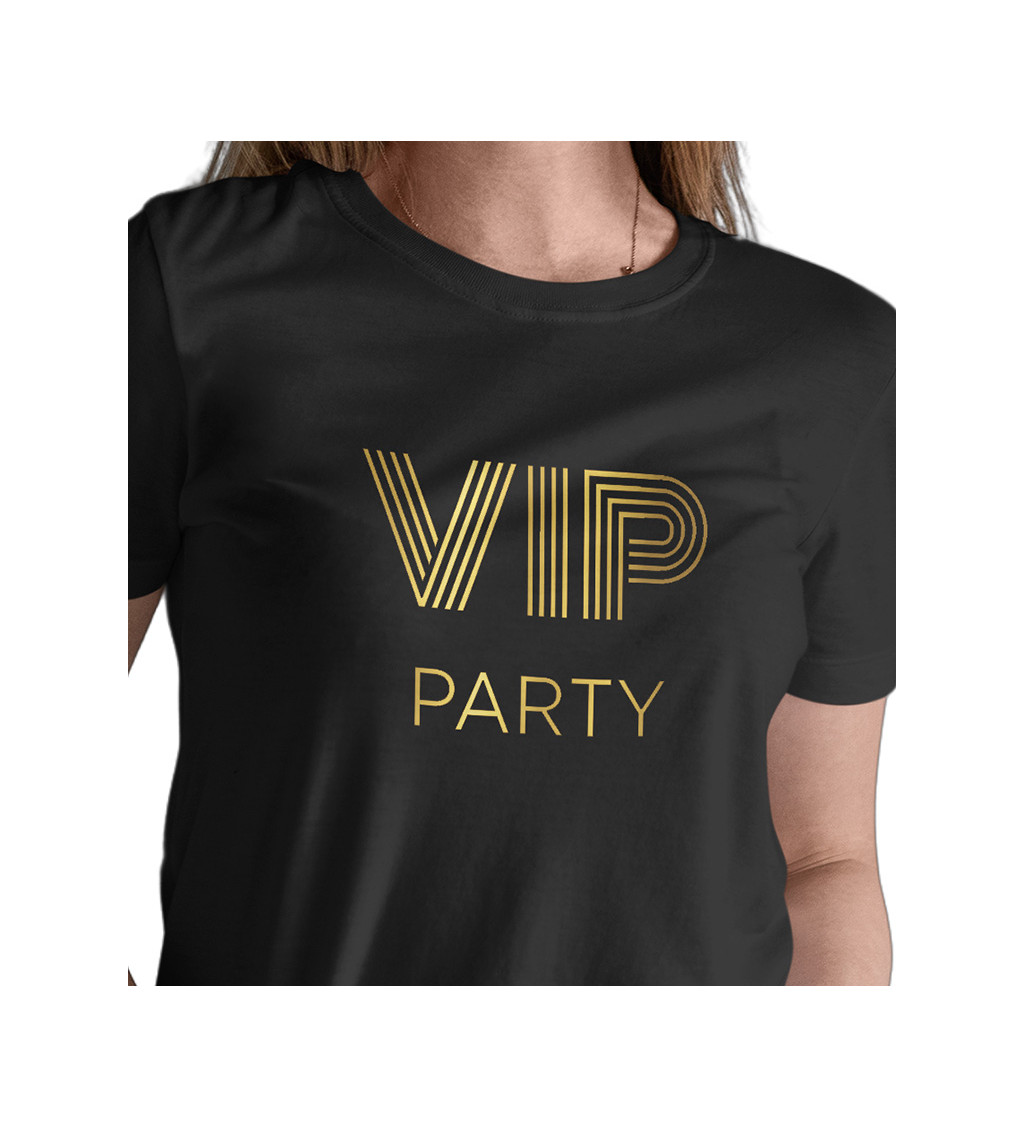 Dámské černé triko - VIP party