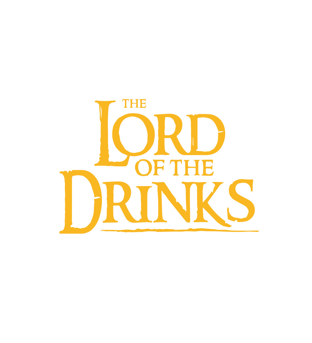 Pánské bílé triko - Lord of the drinks