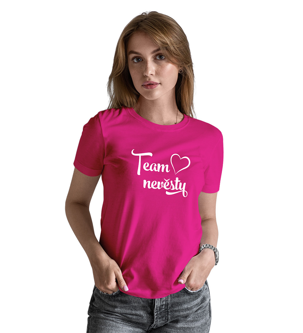 Team nevěsty - Dámské růžové tričko