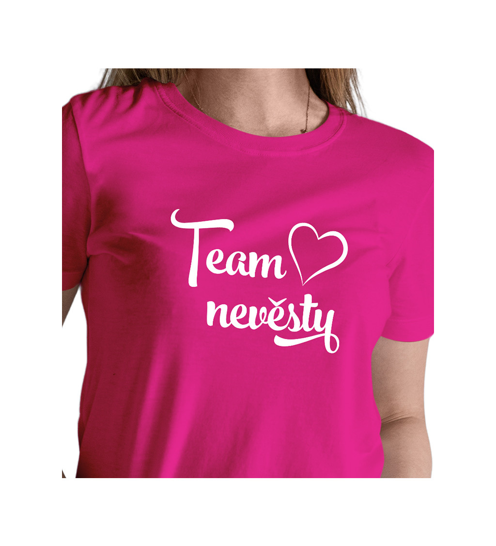 Team nevěsty - Dámské růžové tričko