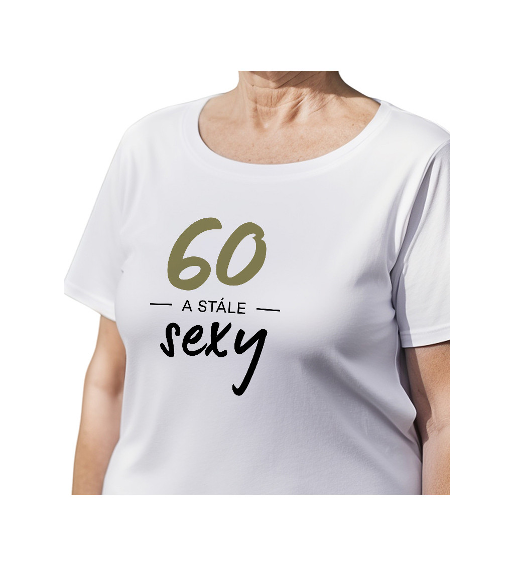 Dámské triko bílé 60 a stále sexy - XS