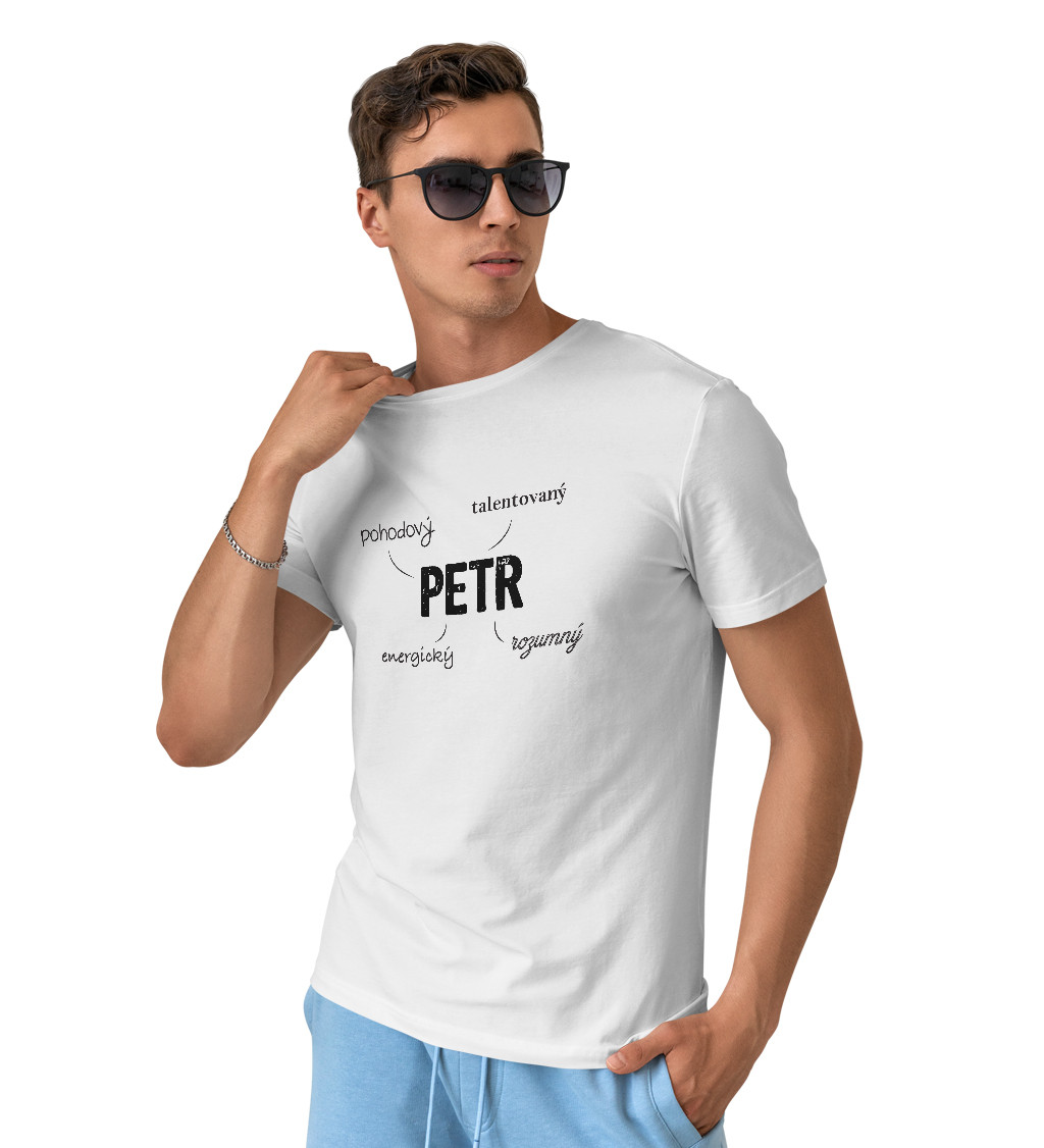 Pánské triko bílé- Petr