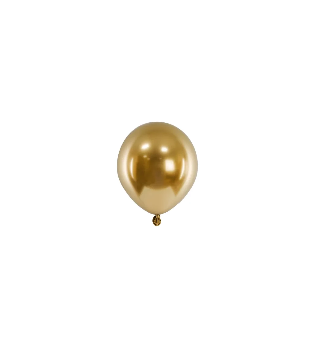 Zlaté lesklé balónky