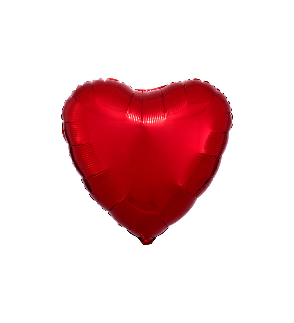 Červený balónek srdce
