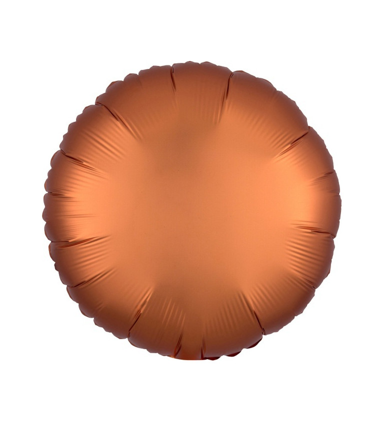 Metalický balónek kulatý - bronzový