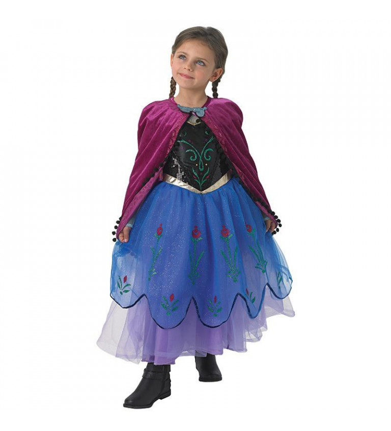 Dětský kostým "Anna - Frozen superdeluxe"