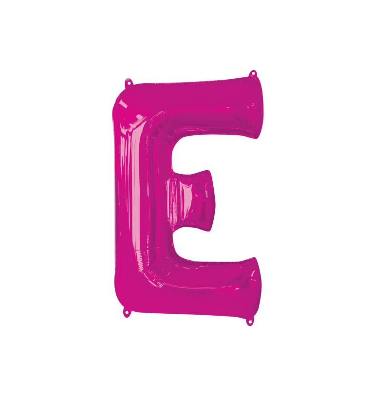 Nafukovací fóliový balón růžový - E