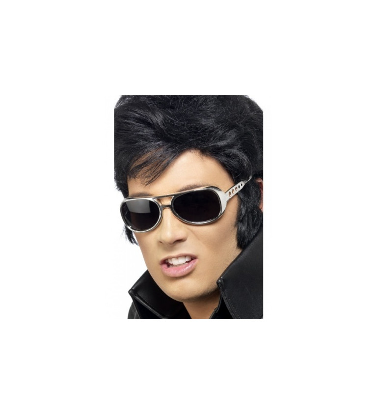 Brýle Elvis Presley stříbrné