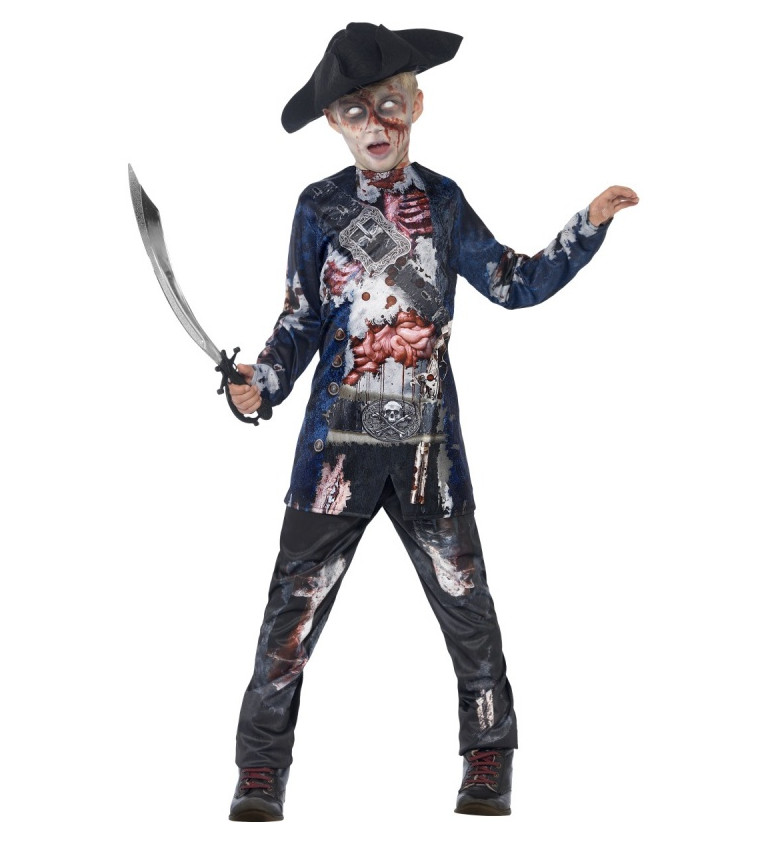 Dětský kostým na halloween "Mrtvý pirát"
