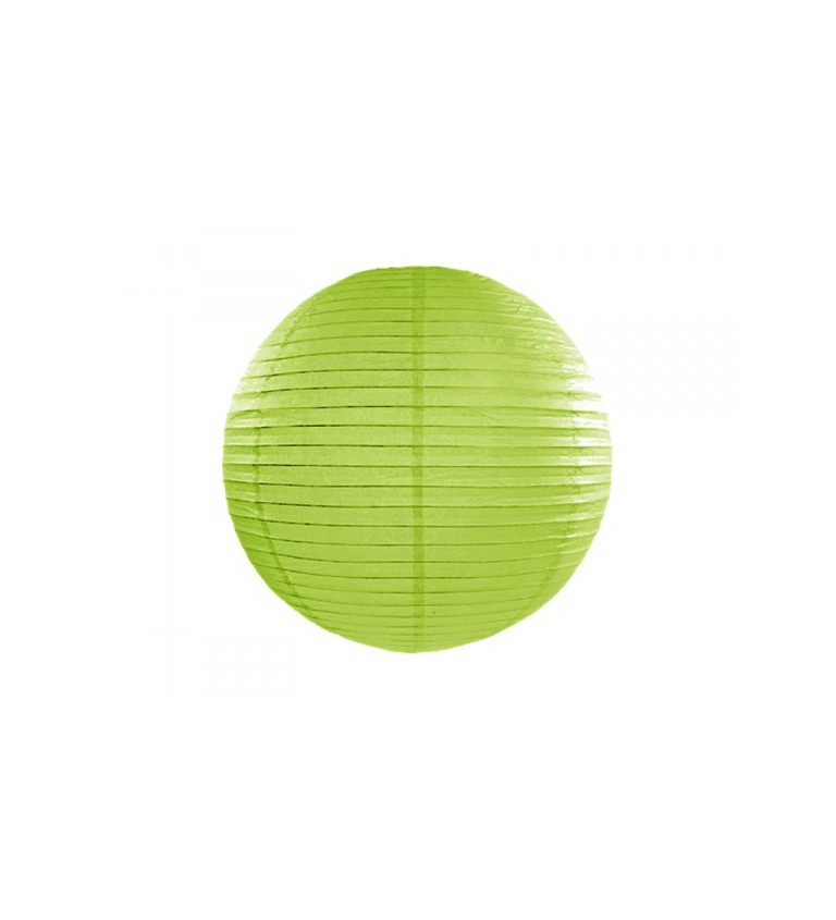 Papírový lampion II - zelený 35 cm