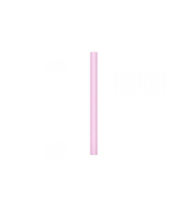 Dekorativní tyl - světle růžový II (80cm)
