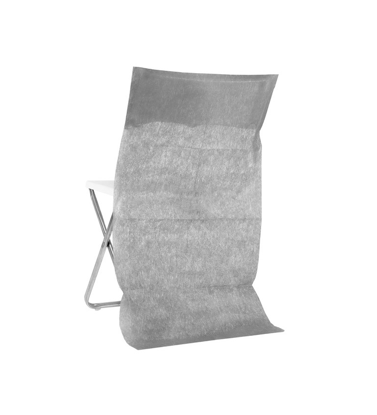 Potah na židli - šedý - 10 ks