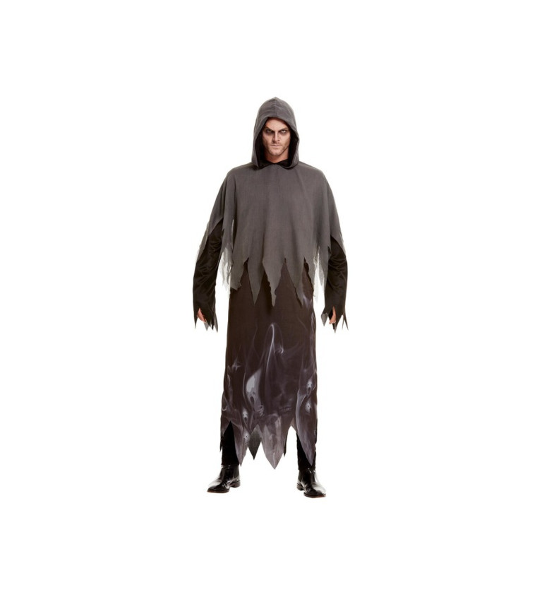 Kostým "Strašidelný šedo-černý smrťák II"