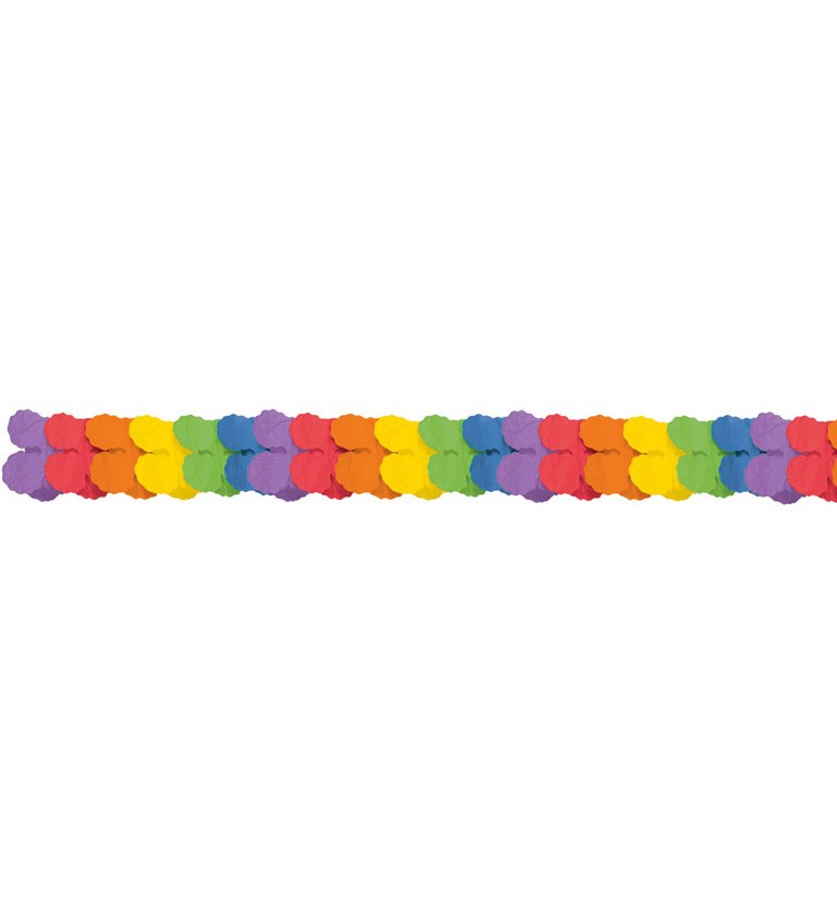 Girlanda - papírová barevná II