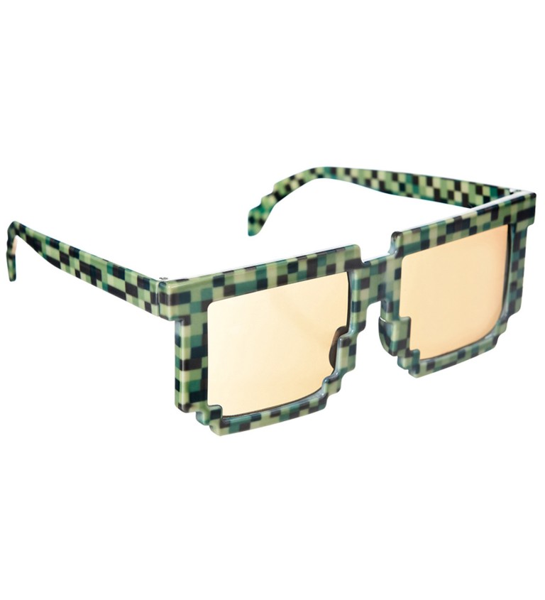 Zelené brýle Pixel