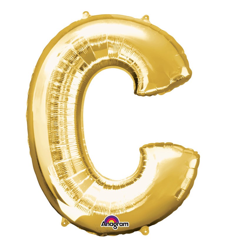Balonek "C" - zlatý