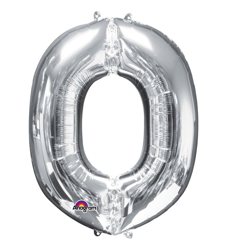 Balonek "O" - stříbrný