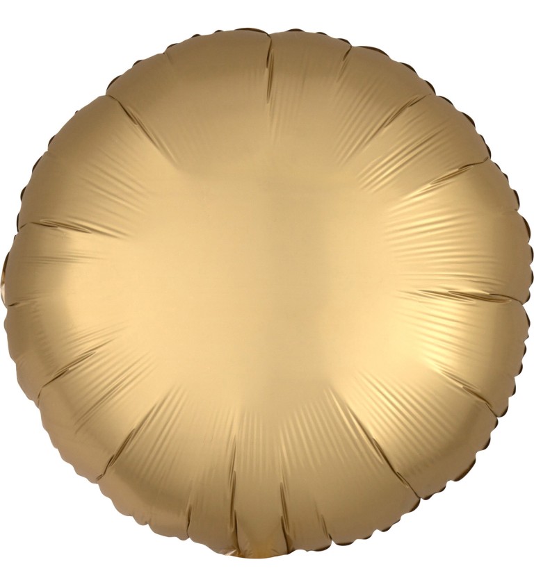 Fóliový balónek ve tvaru kola - zlatý