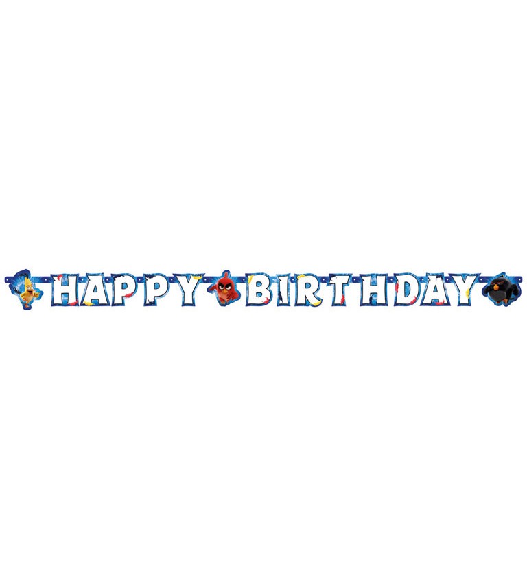 Girlanda - Happy Birthday s Angry Birds