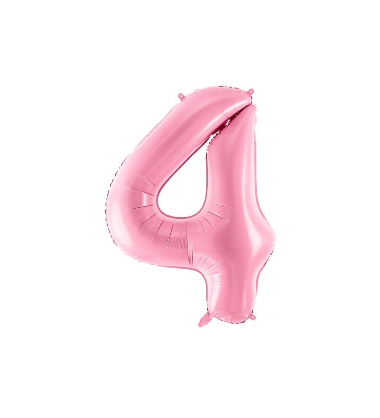 Růžový fóliový balónek 4