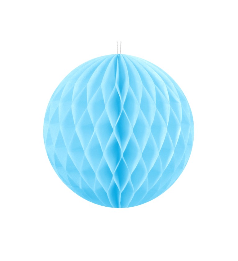 Dekorativní koule světle modrá - 10 cm