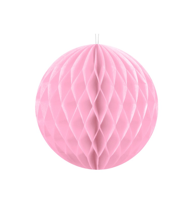 Dekorativní koule světle růžová - 10 cm