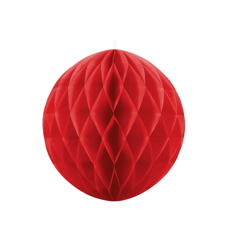 Dekorativní koule červená - 40 cm