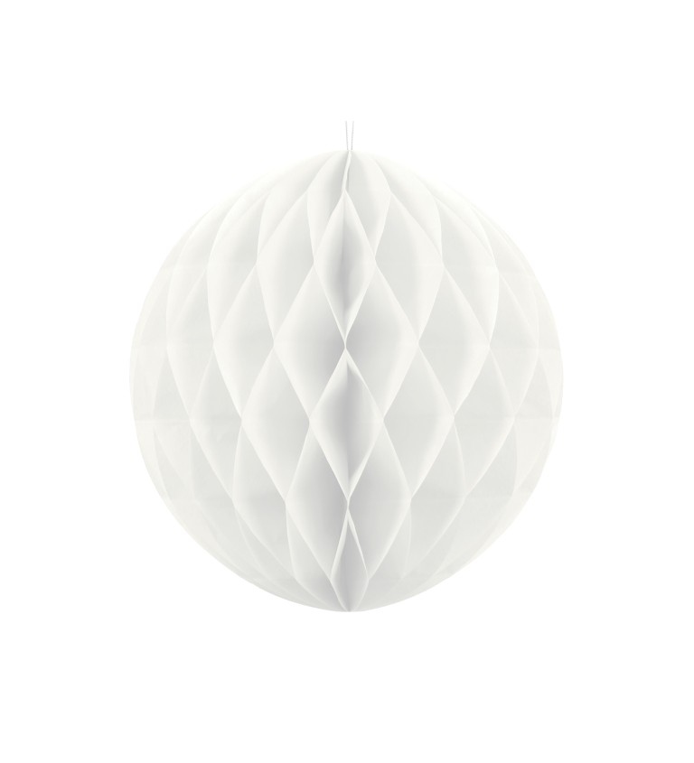 Dekorativní koule bílá - 40 cm