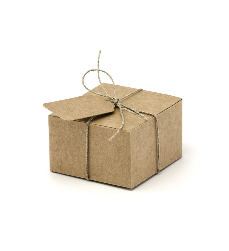 Přírodní dárková krabička se jmenovkou II