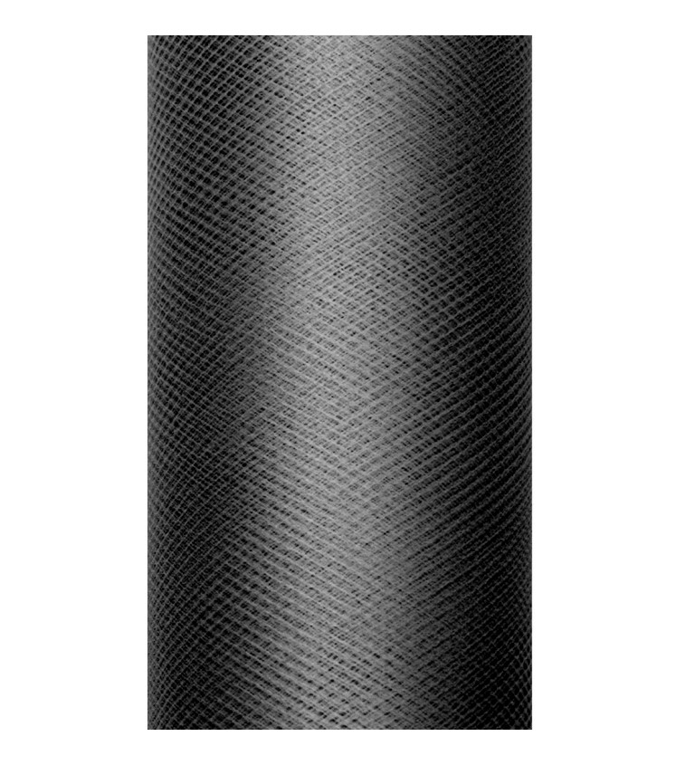 Dekorativní tyl - černý (15cm)
